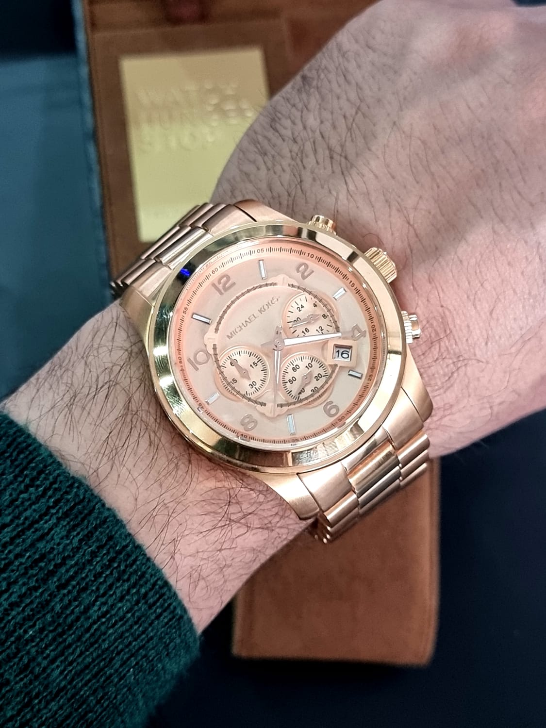 Michael Kors Men's Runway Rose Gold-Tone Watch MK8096