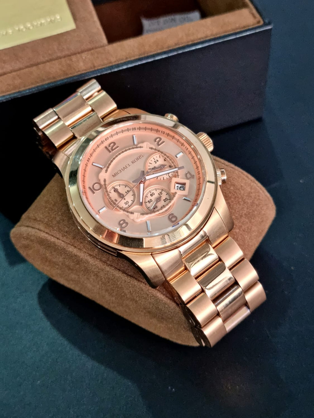 Michael Kors Men's Runway Rose Gold-Tone Watch MK8096