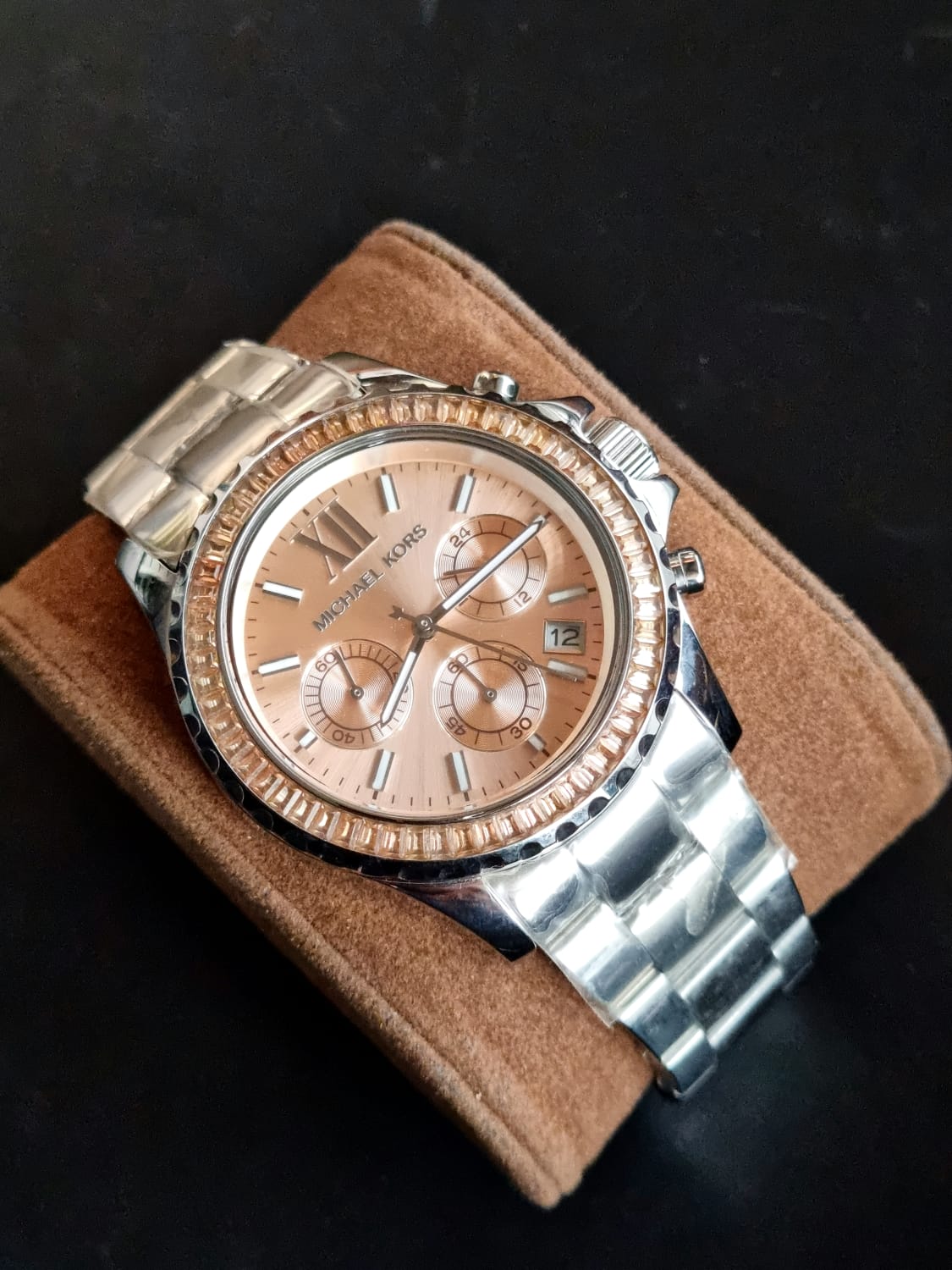 MICHAEL KORS Everest Chronograph Gold Dial Stainless Steel Men's Watch MK5870