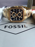 Multifunction Gold-Tone Stainless Steel Watch