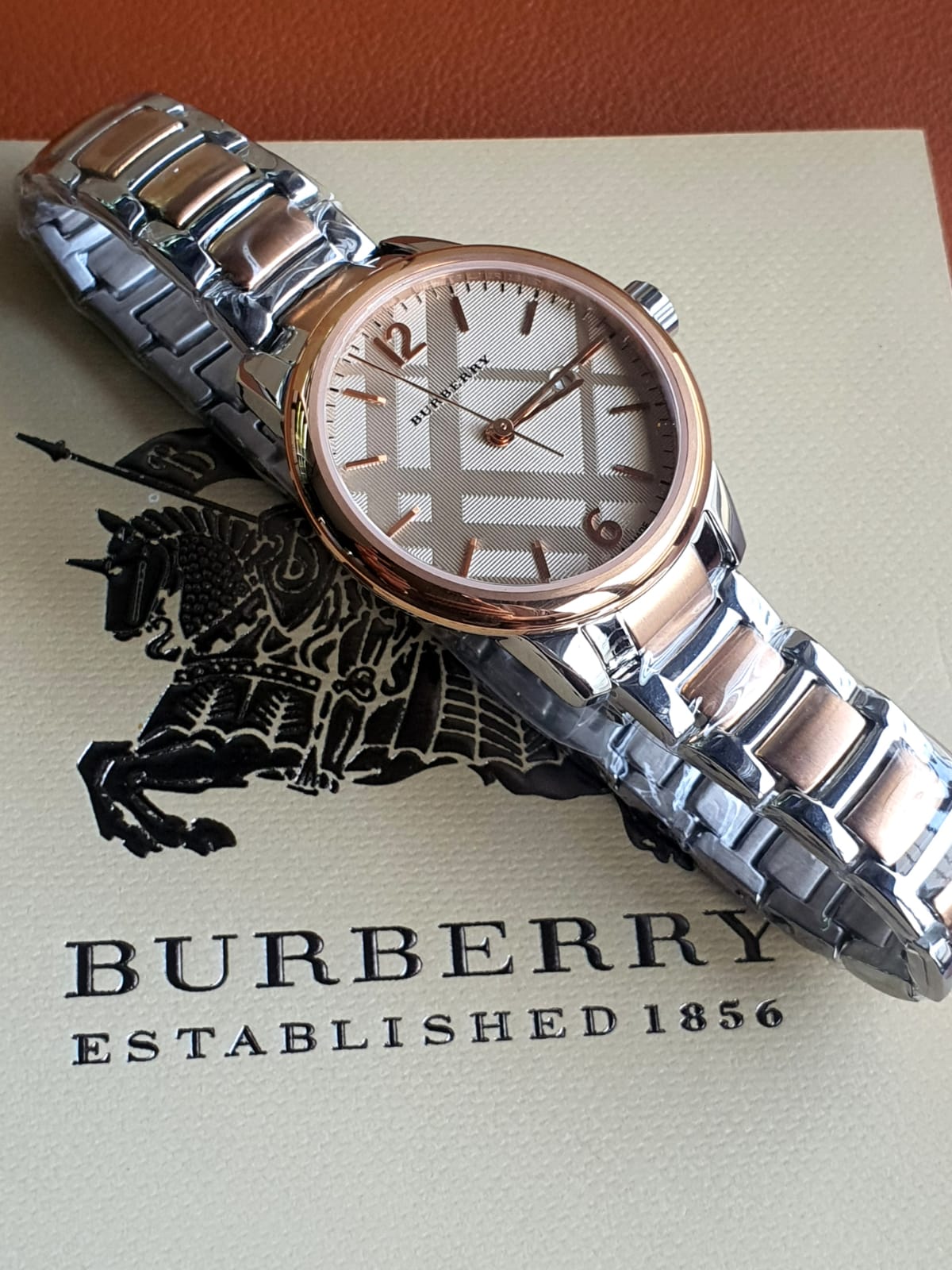 Burberry Women's Swiss Classic Round Two-Tone Stainless Steel Bracelet BU10117