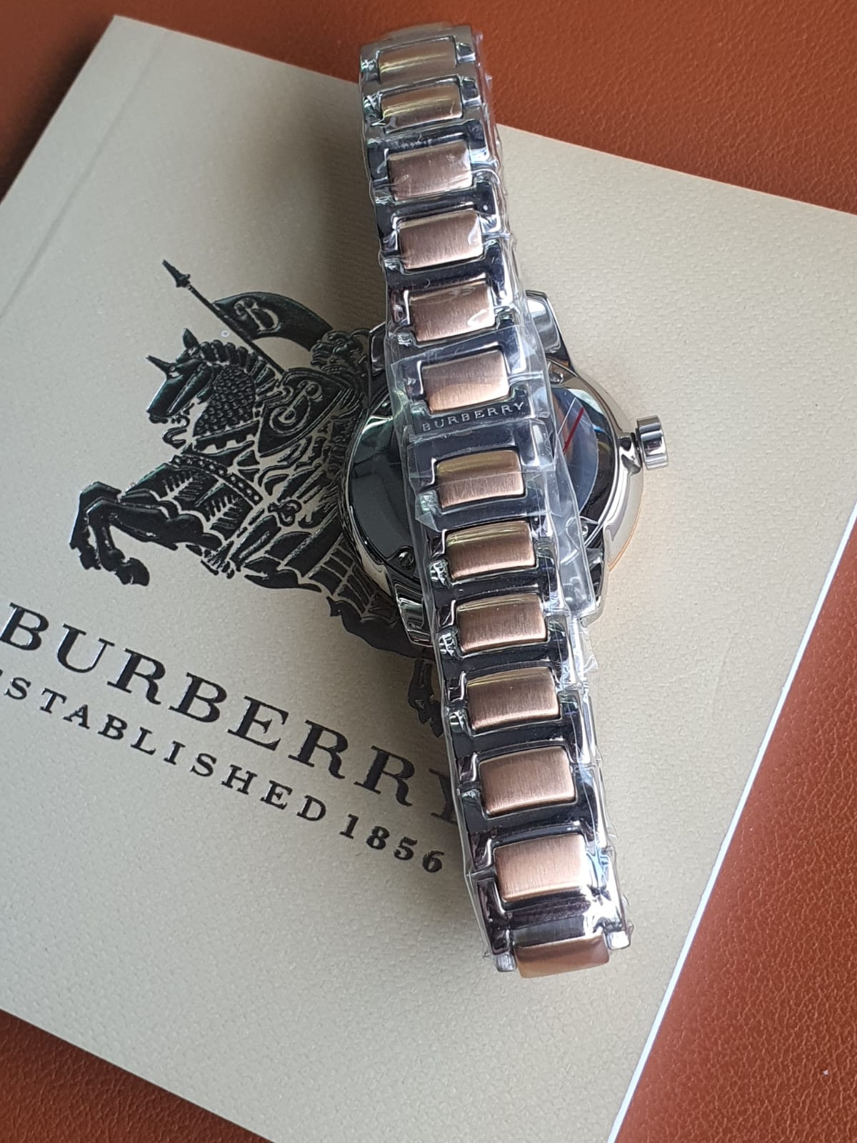 Burberry Women's Swiss Classic Round Two-Tone Stainless Steel Bracelet BU10117