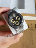 Versace Grace Logo Black Stainless Steel Black Dial Chronograph Quartz Watch for Gents – VEZ900521