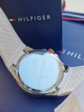 TOMMY HILFIGER Black Dial White Silicone Mens Watch 1790864