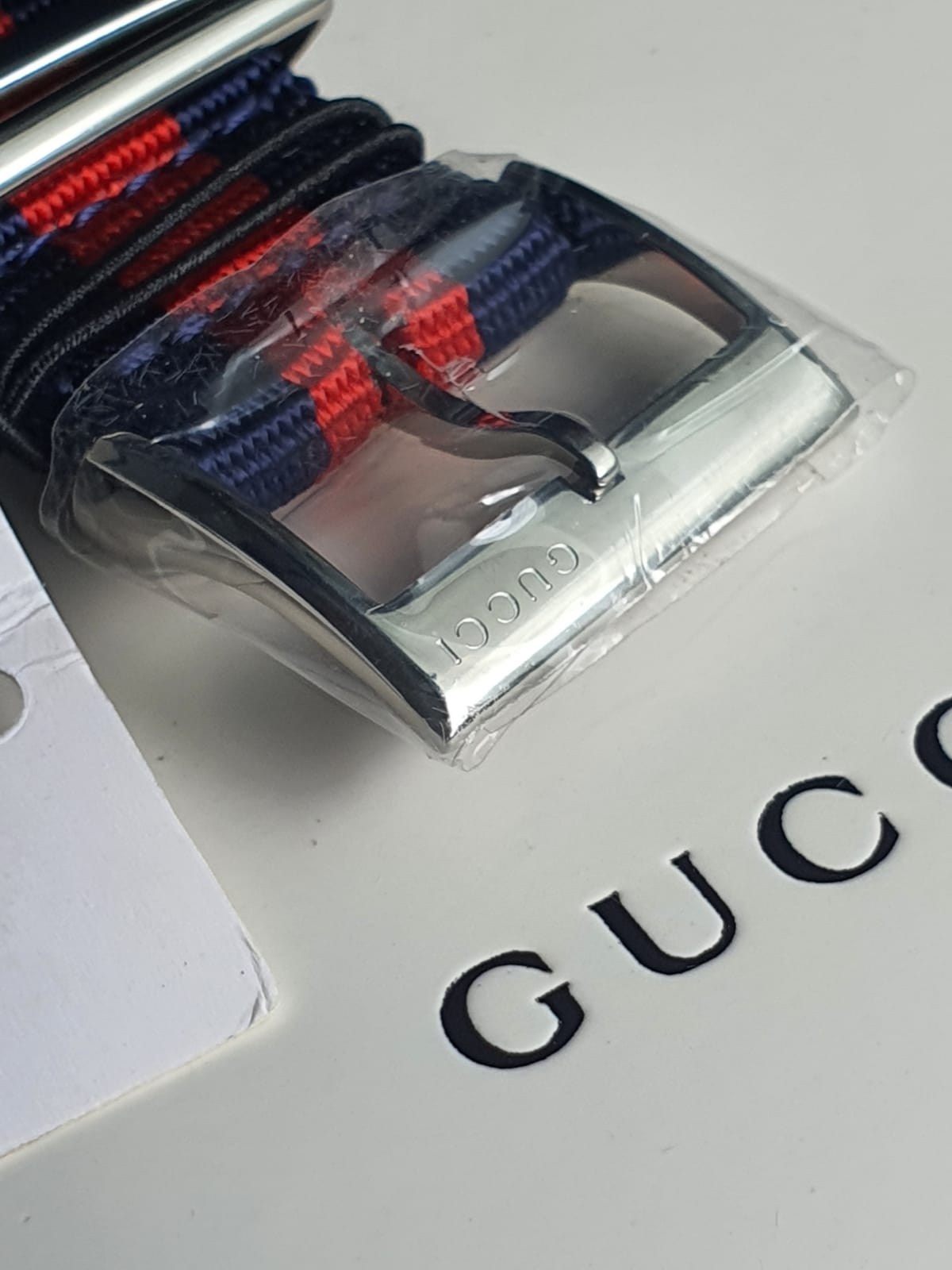 Gucci Men’s Swiss Made Quartz Nylon Strap Black Dial 45mm Watch YA136210