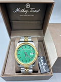 Mathey tissot swiss made two tone gents watch HB10B1