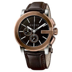 Gucci Men’s Analog Quartz Swiss Made Stainless Steel Black Dial 44mm Watch YA101202