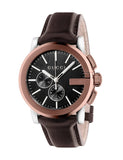 Gucci Men’s Analog Quartz Swiss Made Stainless Steel Black Dial 44mm Watch YA101202
