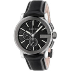 Gucci Men’s Swiss Made Quartz Stainless Steel Black Dial 44mm Watch YA101205