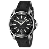 Gucci Men’s Swiss Made Quartz Black Silicone Strap Black Dial 45mm Watch YA136204