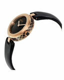 Gucci Women’s Swiss Made Quartz Black Leather Strap Black Dial 27mm Watch YA141501