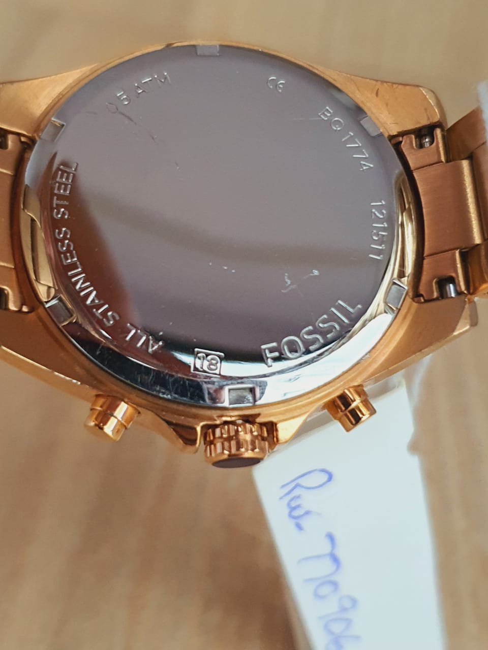 Fossil Women’s Quartz Stainless Steel Rose Gold Dial 40mm Watch BQ1774