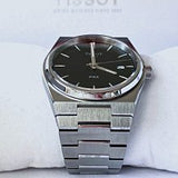 Tissot mens PRX 316L stainless steel case Dress Watch Grey T1374101105100