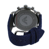 Emporio Armani Men’s Quartz Fabric Strap Grey Dial 42mm Watch AR11144