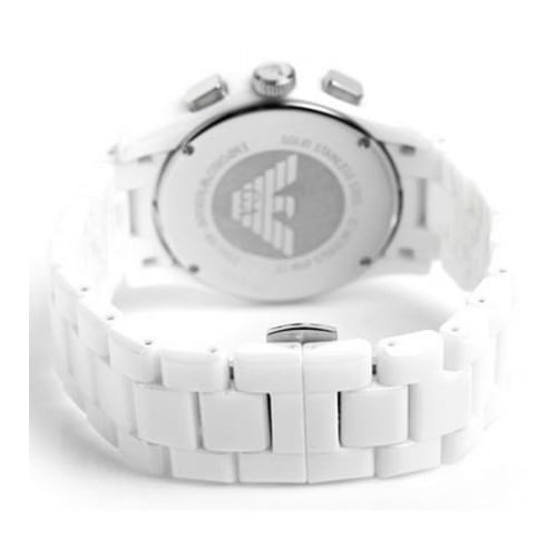Emporio Armani Women’s Quartz Stainless Steel White Dial 42mm Watch AR1403