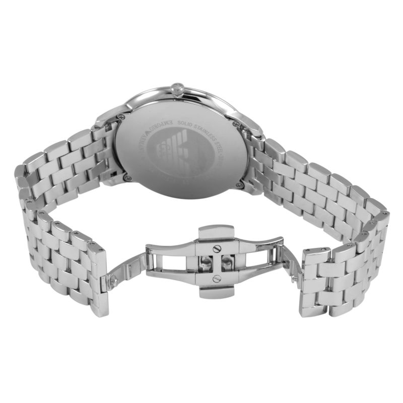 Emporio Armani Men’s Quartz Stainless Steel Silver Dial 40mm Watch AR1745