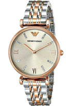 Emporio Armani Classic Rose-Gold Dial Ladies Watch AR1840