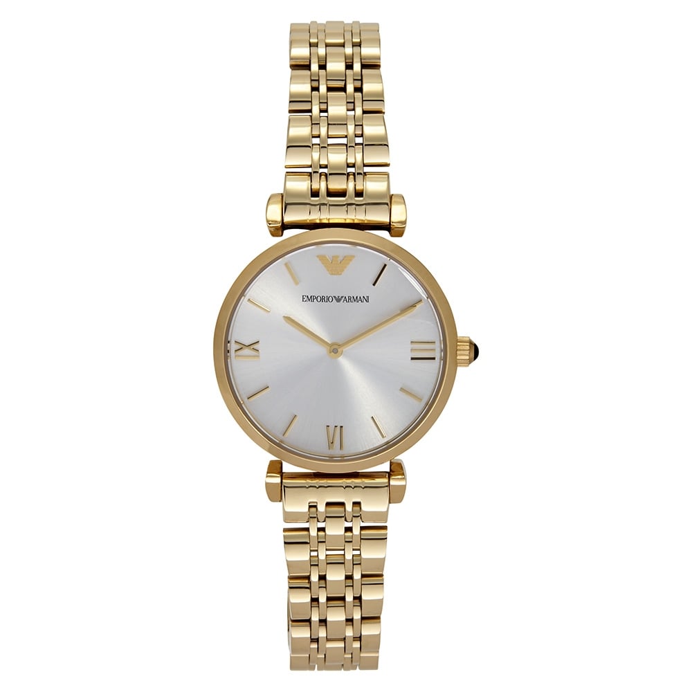 Emporio Armani Women’s Analog Stainless Steel Silver Dial 32mm Watch AR1877