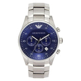 Emporio Armani Men’s Quartz Stainless Steel Blue Dial 43mm Watch AR5860