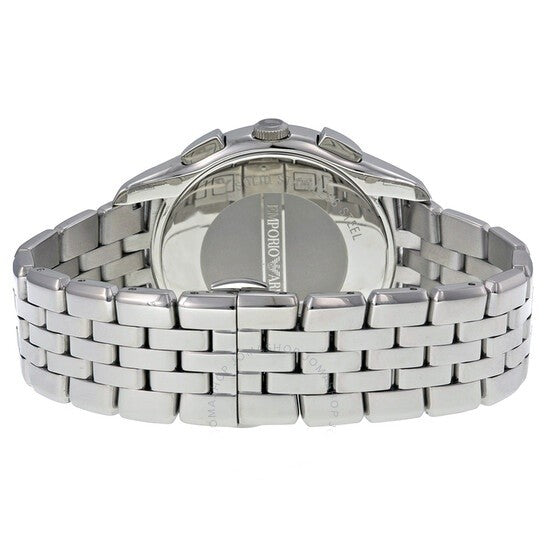 Emporio Armani Men’s Chronograph Stainless Steel Silver Dial 45mm Watch AR1702