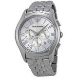 Emporio Armani Men’s Chronograph Stainless Steel Silver Dial 45mm Watch AR1702