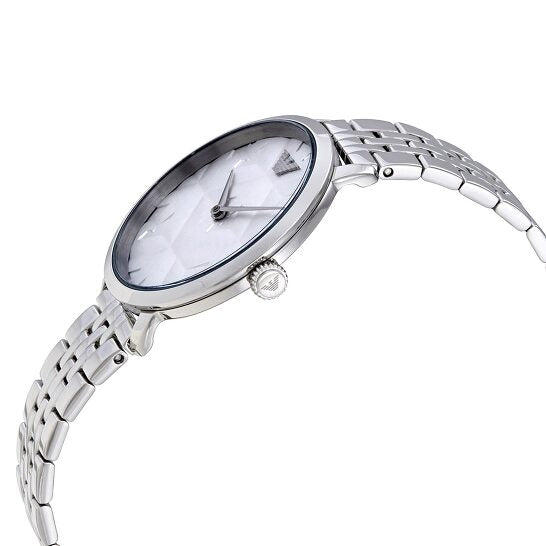 Emporio Armani Women’s Quartz Stainless Steel Silver Dial 32mm Watch AR11213