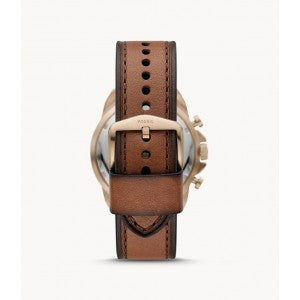 FOSSIL FS5857 MEN'S BRONSON CHRONOGRAPH MEDIUM BROWN ECO LEATHER WATCH Main Image