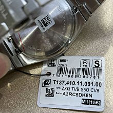 Tissot Mens Tissot PRX 316L Stainless Steel case Quartz Watch, Grey, Stainless Steel, 12 (T1374101109100)