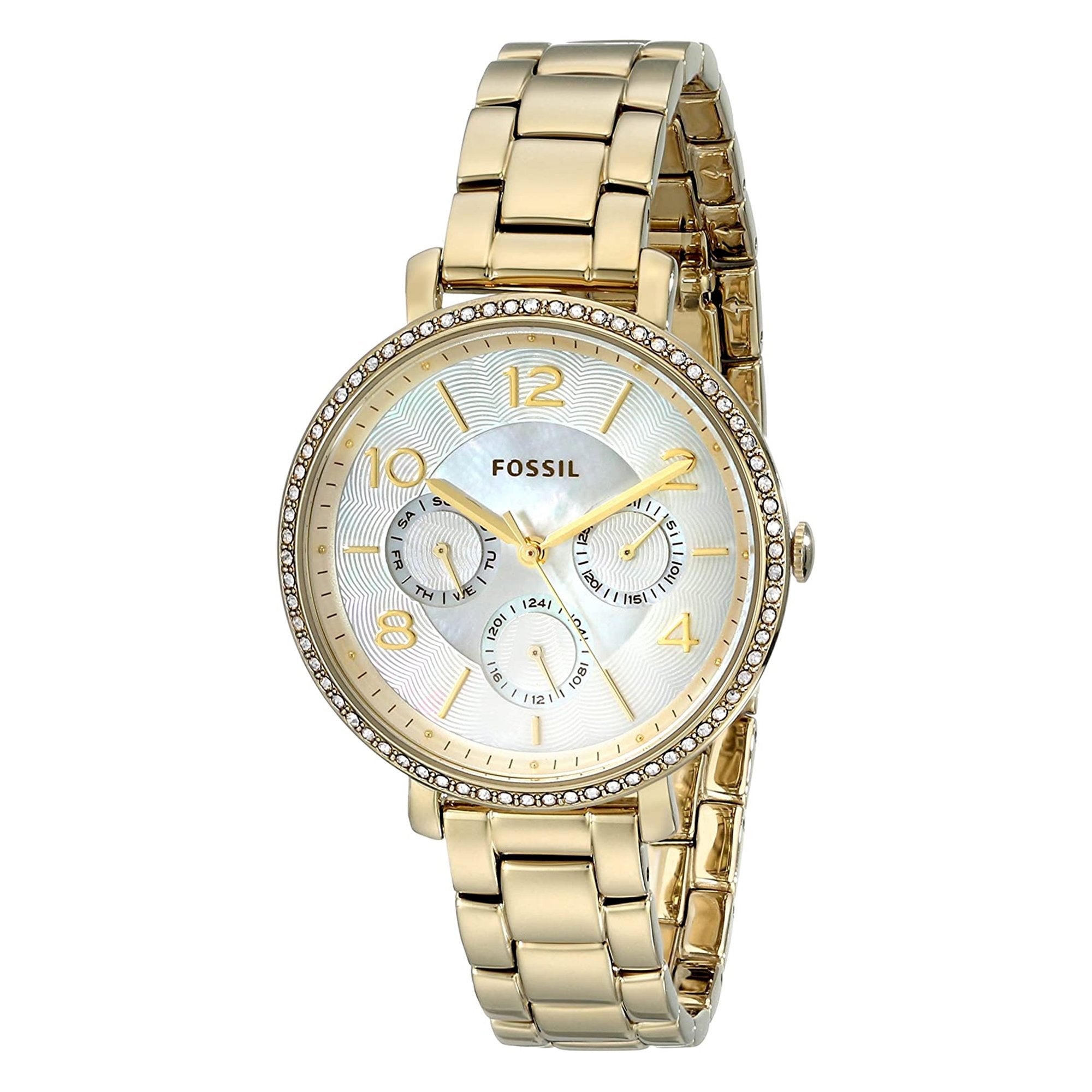 Fossil Women’s Quartz Stainless Steel Mother Of Pearl Dial 36mm Watch ES3756