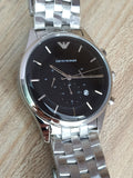 Emporio Armani Men’s Chronograph Black Dial 43mm Watch AR11017