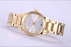 Burberry Heritage Swiss Analog Gold Plated Stainless Steel Women's Watch BU9203