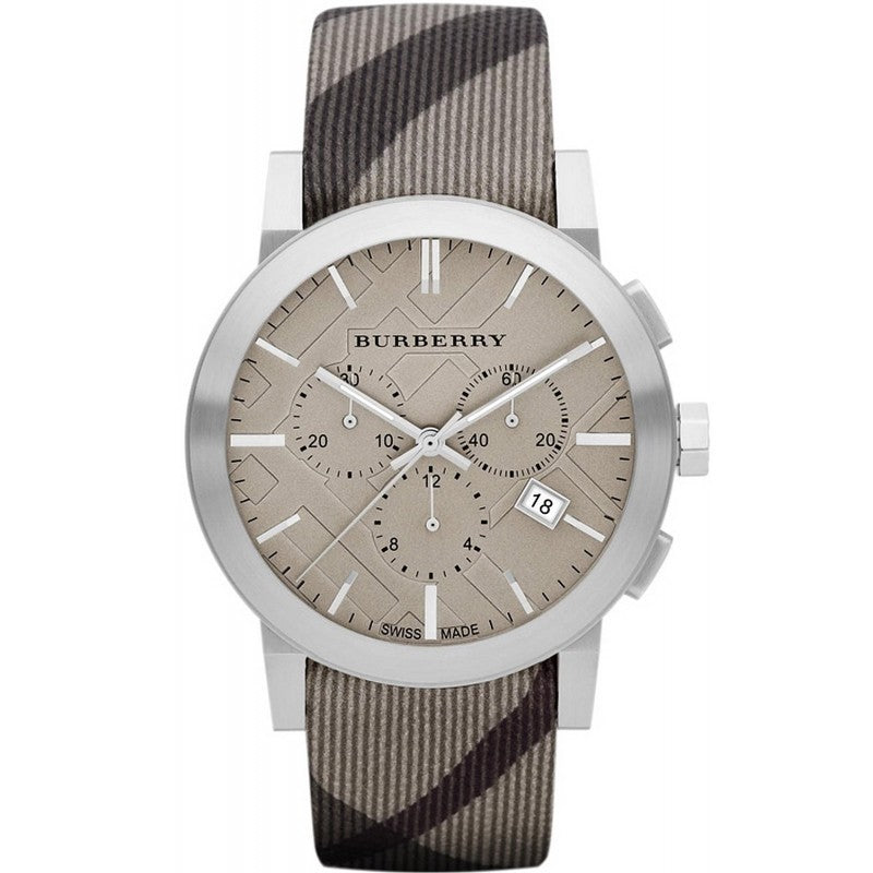 Burberry mens watch leather band Clearance