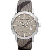 Burberry Men’s Swiss Made Leather Strap Light Brown Dial 42mm Watch BU9358