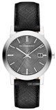 Burberry Heritage BU9024 Men's Charcoal Leather Watch