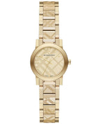Swiss Rare Engraved Gold Check Dial 26mm Women Wrist Watch The City BU9234