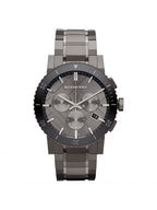 BURBERRY Men’s Swiss Made Stainless Steel Grey Dial 42mm Watch BU9381