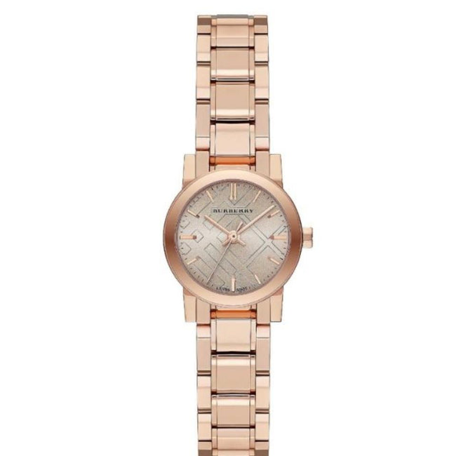 BURBERRY The City Petite Beige Dial Rose Gold-tone Ladies Watch BU9228 Hover Image