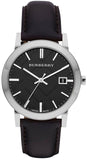 Burberry BU9009 The City Leather Strap Check Dial Men's Watch