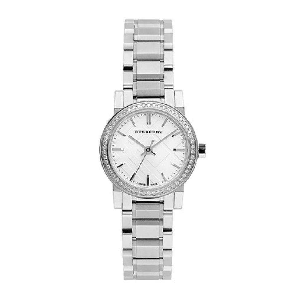 Burberry women's silver watches Clearance