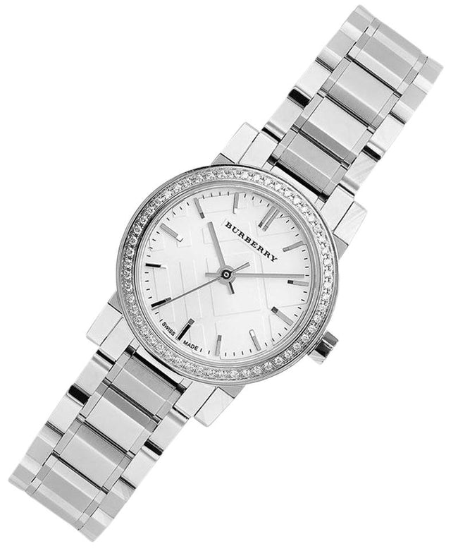 Swiss Rare Diamonds Silver Dial 26mm Women Stainless Steel Wrist Watch The City BU9220 Main Image