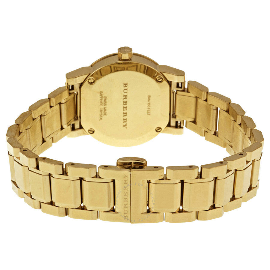 BURBERRY The City Champagne Dial Gold-tone Ladies Watch BU9227