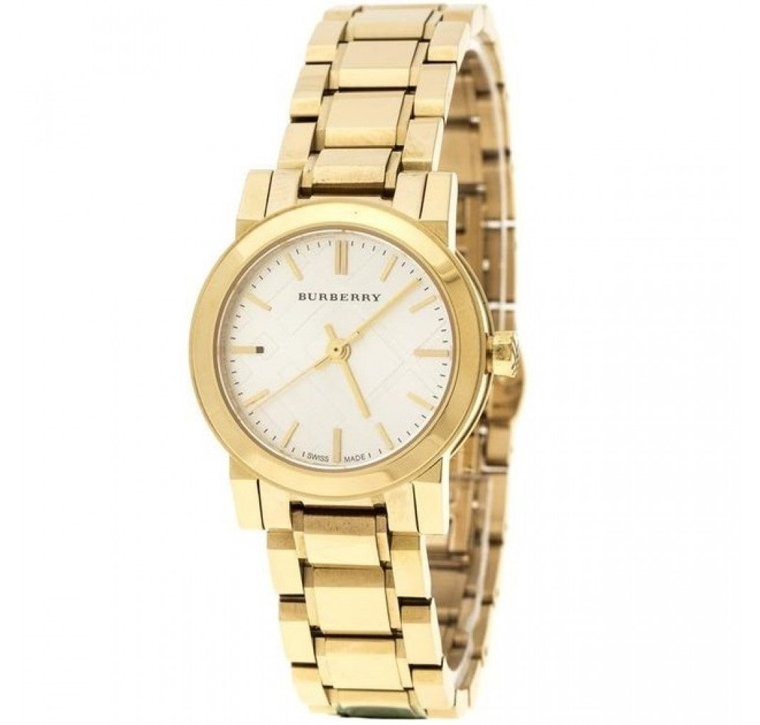 Burberry Heritage Swiss Analog Gold Plated Stainless Steel Women's Watch BU9203