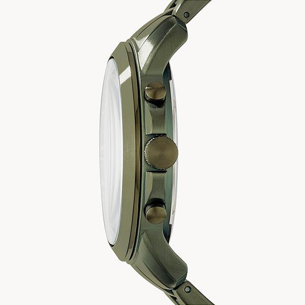 Fossil Grant Chronograph Olive Green Stainless Steel Men's Watch - FS5375