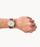 Fossil Men's FS5397 The Minimalist Analog Display Quartz Brown Watch
