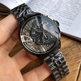 Fossil Men’s Automatic Black Stainless Steel Black Skeleton Dial 44mm Watch ME1136