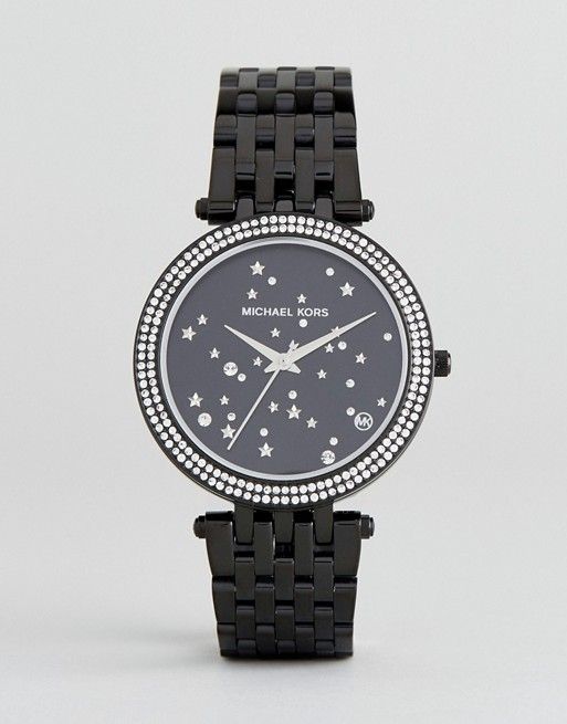 Michael Kors Women’s Quartz Stainless Steel Black Dial 39mm Watch MK3787