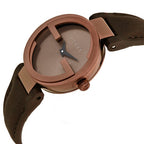 Gucci Women’s Quartz Leather Strap Swiss Made Brown Dial 29mm Watch YA133504