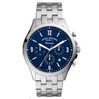 Fossil Men’s Chronograph Quartz Stainless Steel Blue Dial 46mm Watch FS5605