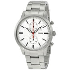 Fossil Men’s Quartz Stainless Steel White Dial 44mm Watch FS5346