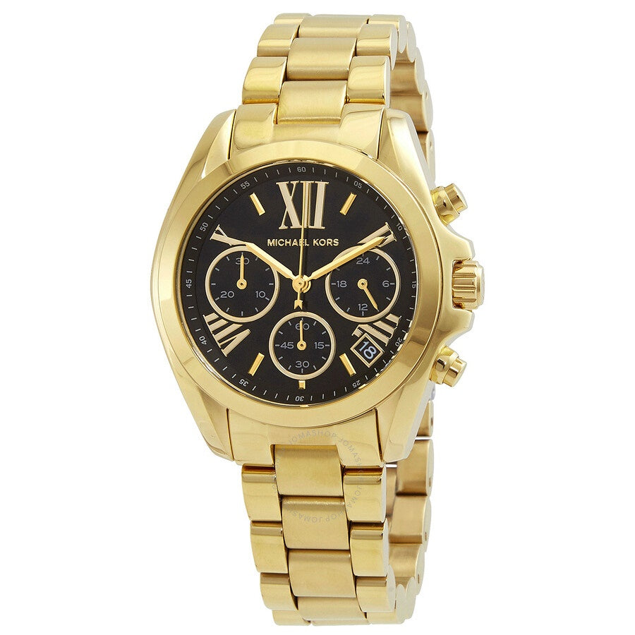 Michael Kors Women’s Chronograph Quartz Stainless Steel Black Dial 36mm Watch MK6959